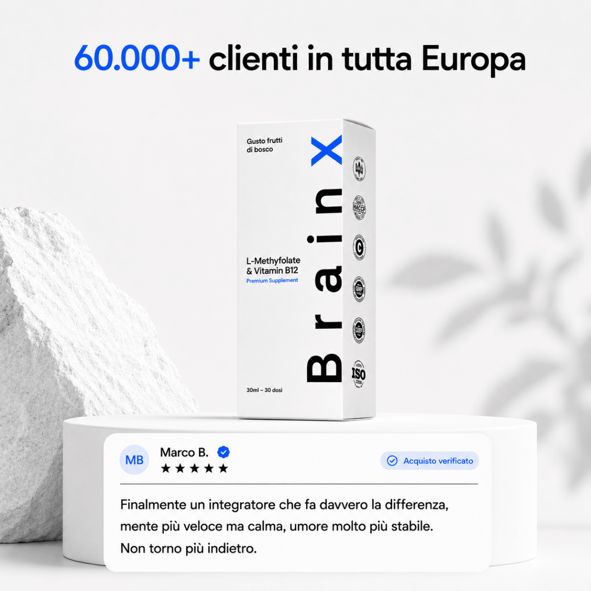 BrainX™ L-metilfolato+B12 - BrainX