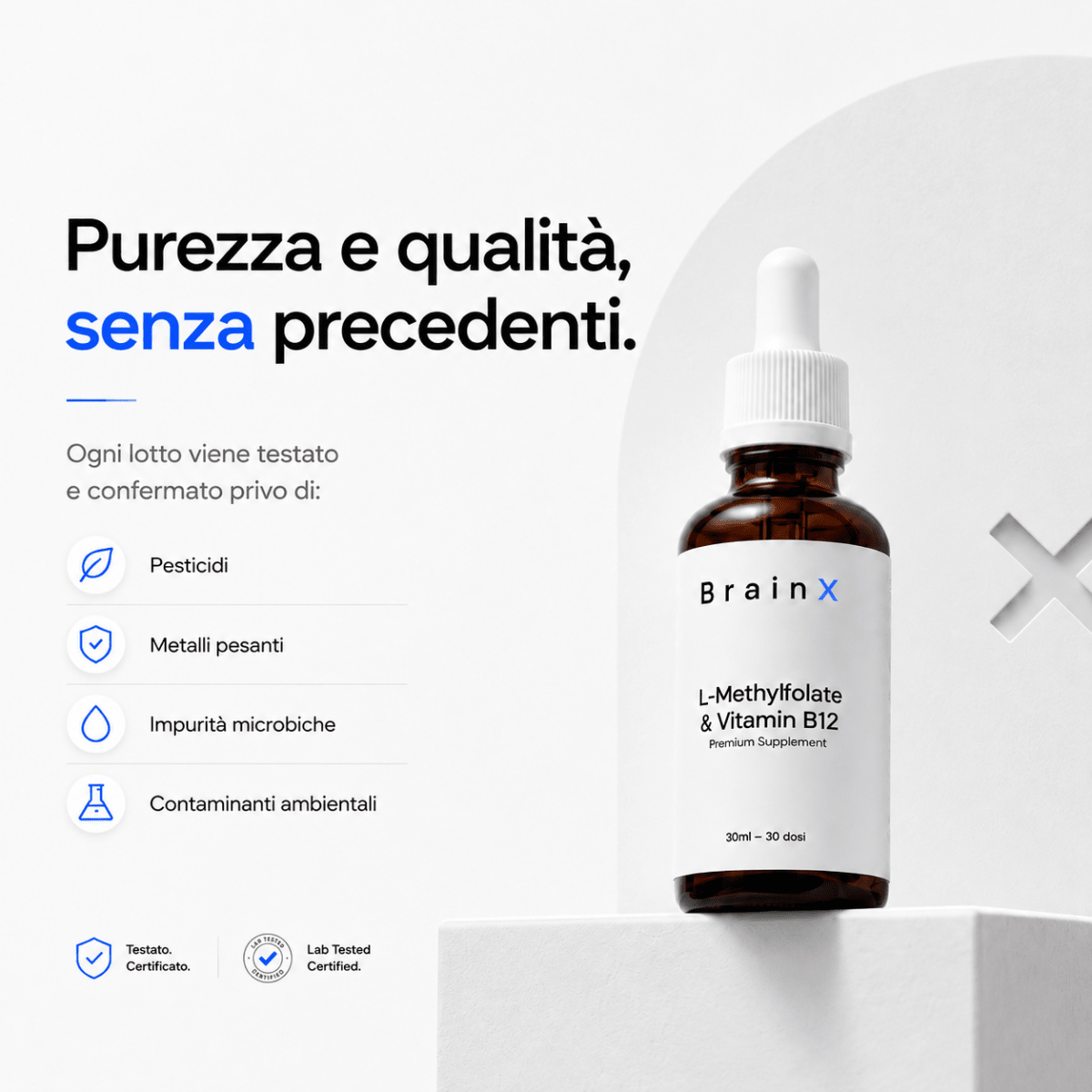 BrainX™ L - metilfolato+B12 - BrainX